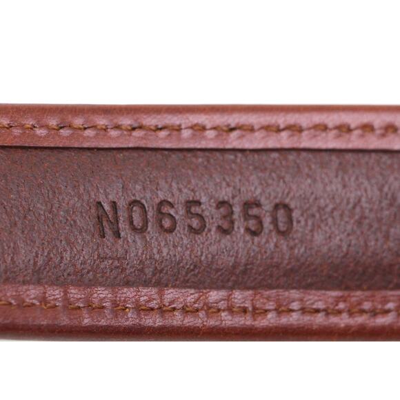 HandCrafted USA BROWN GENUINE LEATHER 1.25"Wd CASUAL DRESS MEN'S BELT 34/85 (t18 - Picture 9 of 14